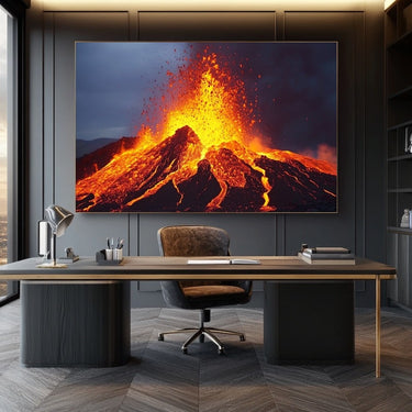 Volcano Painting